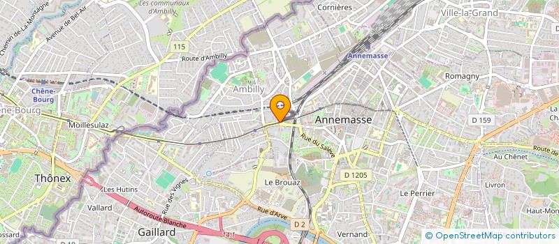 localisation de l'entreprise MONSIEUR ALEXIS BUTAVAND  AMBILLY