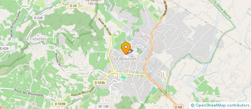 localisation de l'entreprise MONSIEUR ALEXIS CADENAS  LE BEAUSSET