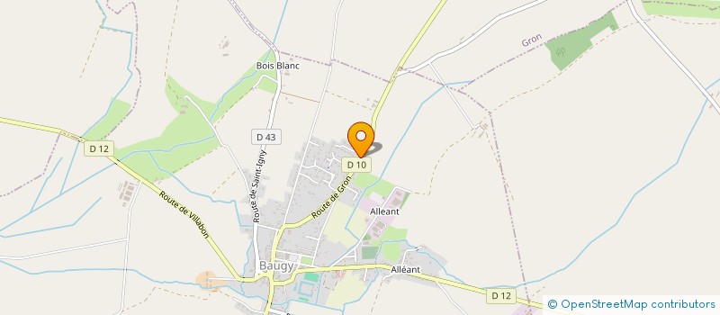 localisation de l'entreprise MONSIEUR ALEXIS CADEZ  BAUGY