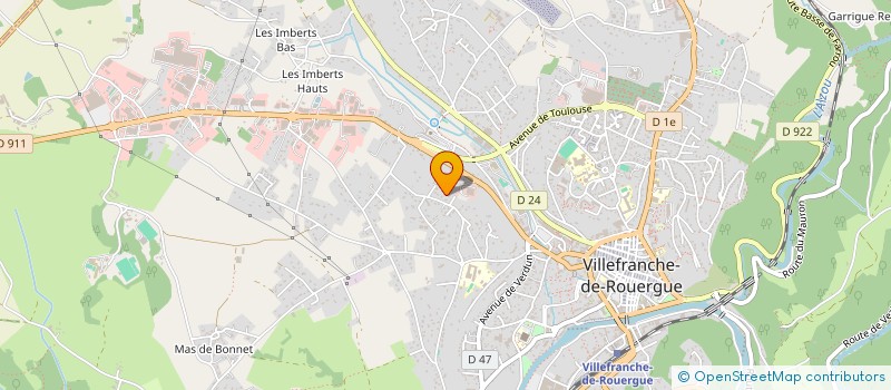 localisation de l'entreprise MONSIEUR ALEXIS CALVET  VILLEFRANCHE-DE-ROUERGUE