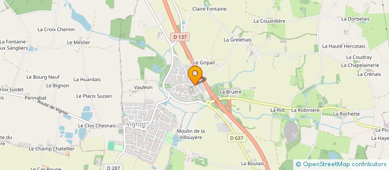 localisation de l'entreprise MONSIEUR ALEXIS CANCALON  VIGNOC