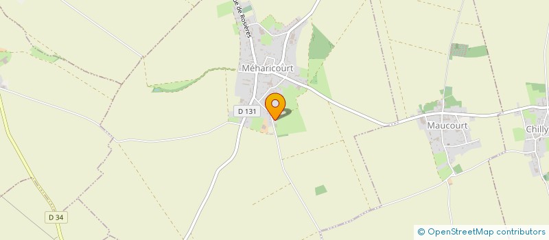localisation de l'entreprise MONSIEUR ALEXIS CARON  MEHARICOURT