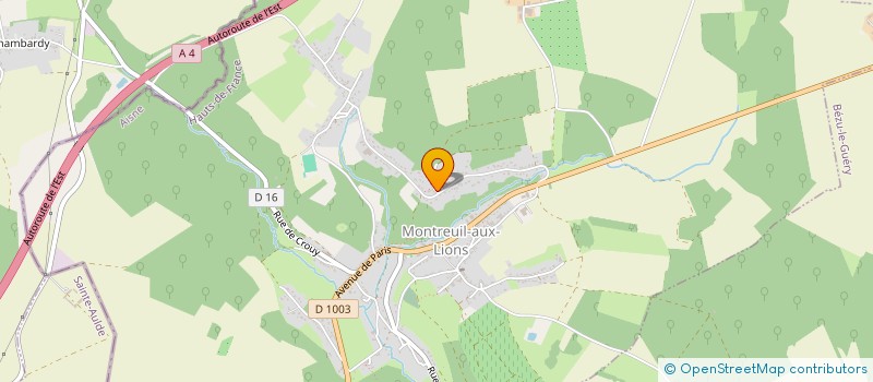 localisation de l'entreprise MONSIEUR ALEXIS CARPENTIER  MONTREUIL-AUX-LIONS