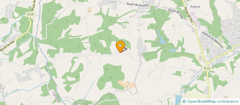 localisation de l'entreprise MONSIEUR ALEXIS CARRAU  GAAS