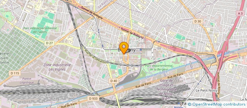 localisation de l'entreprise MONSIEUR ALEXIS CARRIOT  BOBIGNY