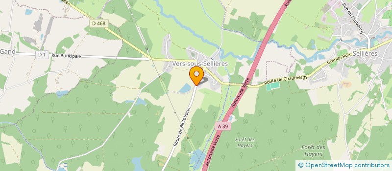 localisation de l'entreprise MONSIEUR ALEXIS CASSABOIS  VERS-SOUS-SELLIERES