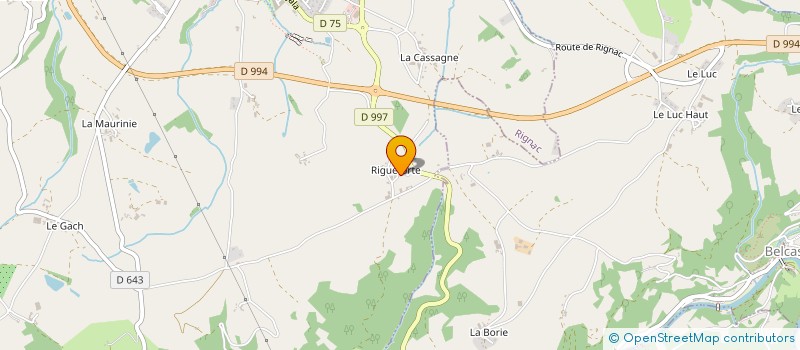 localisation de l'entreprise MONSIEUR ALEXIS CASSAN  RIGNAC