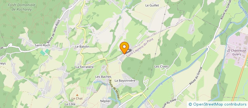 localisation de l'entreprise MONSIEUR ALEXIS CAYER BARRIOZ à SAINT-LAURENT-DU-PONT