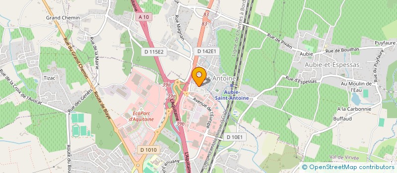 localisation de l'entreprise MONSIEUR ALEXIS CEREMONIE  SAINT-ANDRE-DE-CUBZAC