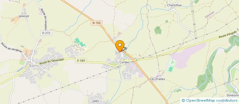 localisation de l'entreprise MONSIEUR ALEXIS CHABANNES  BAINS