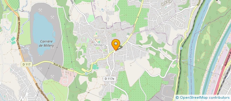 localisation de l'entreprise MONSIEUR ALEXIS CHALINDARD  MILLERY