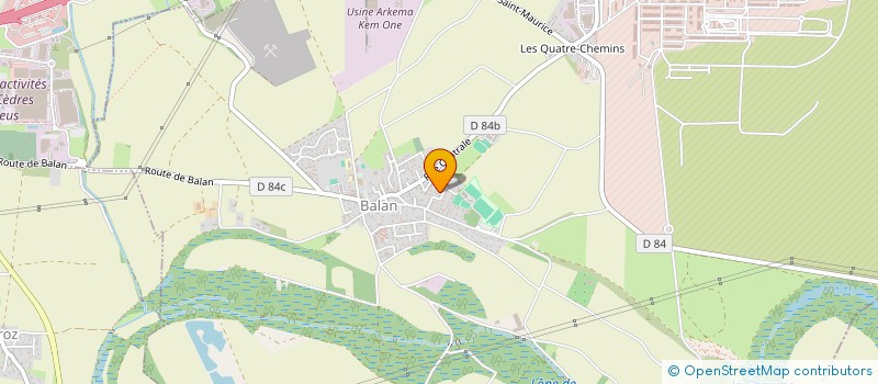 localisation de l'entreprise MONSIEUR ALEXIS CHAMBARD  BALAN