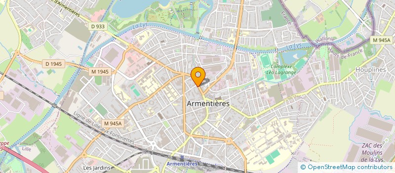 localisation de l'entreprise MONSIEUR ALEXIS CHARBONNIER à ARMENTIERES