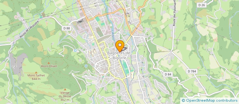 localisation de l'entreprise MONSIEUR ALEXIS CHAUMONT  BAGNERES-DE-BIGORRE
