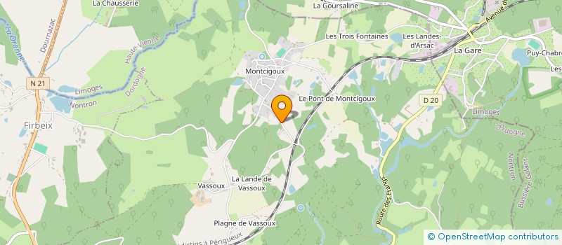 localisation de l'entreprise MONSIEUR ALEXIS CHAUSSADAS  SAINT-PIERRE-DE-FRUGIE