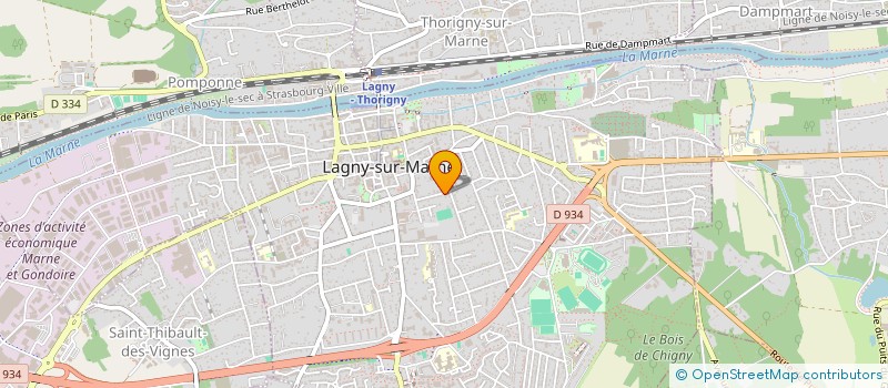 localisation de l'entreprise MONSIEUR ALEXIS CHAUVEAU  LAGNY-SUR-MARNE