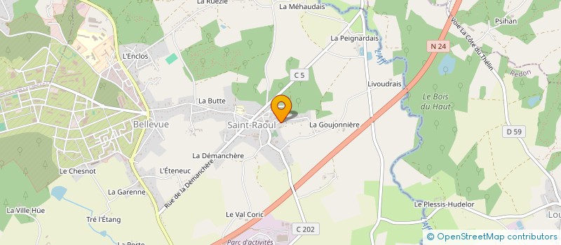 localisation de l'entreprise MONSIEUR ALEXIS CHEMIN  GUER