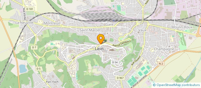 localisation de l'entreprise MONSIEUR ALEXIS CHEREAU à CHAUNY