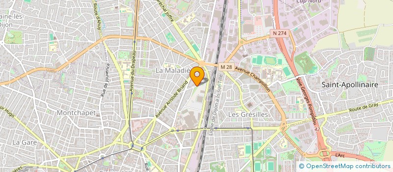 localisation de l'entreprise MONSIEUR ALEXIS CHEVILLOT à DIJON