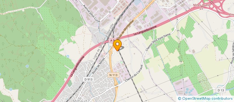 localisation de l'entreprise MONSIEUR ALEXIS CHOLET  MILHAUD