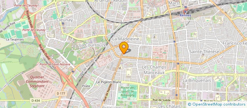 localisation de l'entreprise MONSIEUR ALEXIS CHRETIEN  RENNES