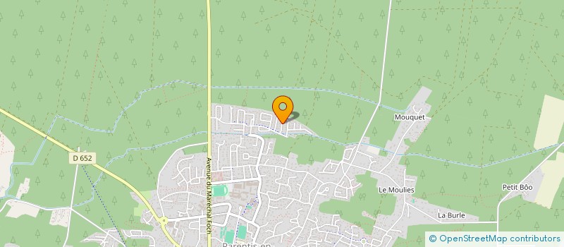 localisation de l'entreprise MONSIEUR ALEXIS CHRISTEN  PARENTIS-EN-BORN