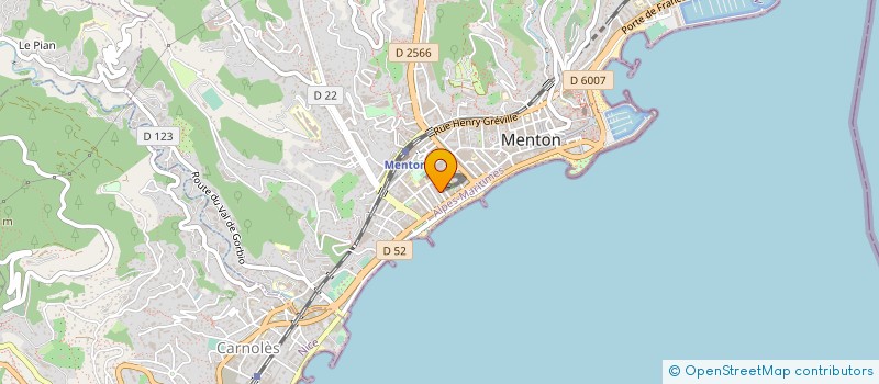 localisation de l'entreprise MONSIEUR ALEXIS CICCIU à MENTON