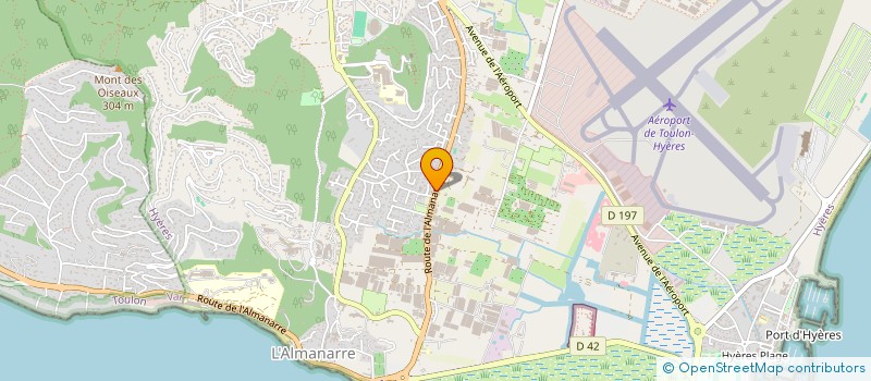 localisation de l'entreprise MONSIEUR ALEXIS CILIANI  HYERES