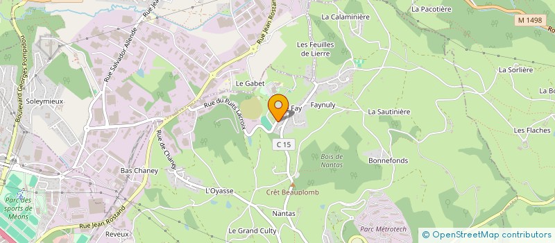 localisation de l'entreprise MONSIEUR ALEXIS CINO  SAINT-JEAN-BONNEFONDS