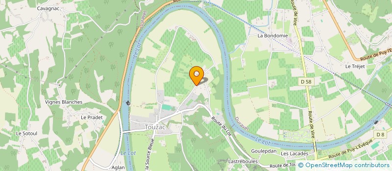 localisation de l'entreprise MONSIEUR ALEXIS CITON  TOUZAC