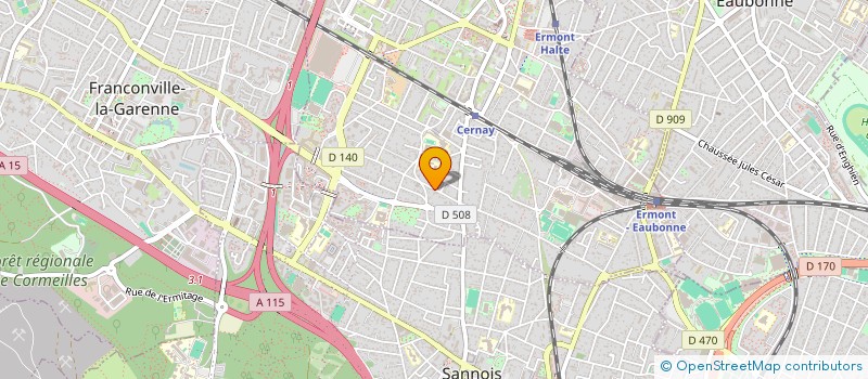 localisation de l'entreprise MONSIEUR ALEXIS CLAESEN  ERMONT