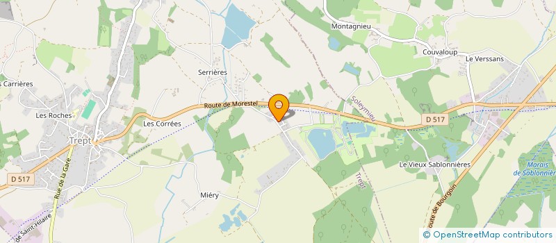 localisation de l'entreprise MONSIEUR ALEXIS CLARAZ HOSPICE  TREPT