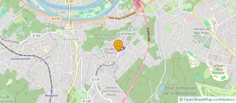 localisation de l'entreprise MONSIEUR ALEXIS CLEMENT  LA CELLE-SAINT-CLOUD