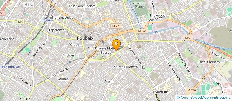 localisation de l'entreprise MONSIEUR ALEXIS COEUR  ROUBAIX