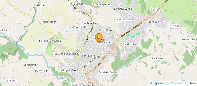 localisation de l'entreprise MONSIEUR ALEXIS COIFFE à ROCHECHOUART