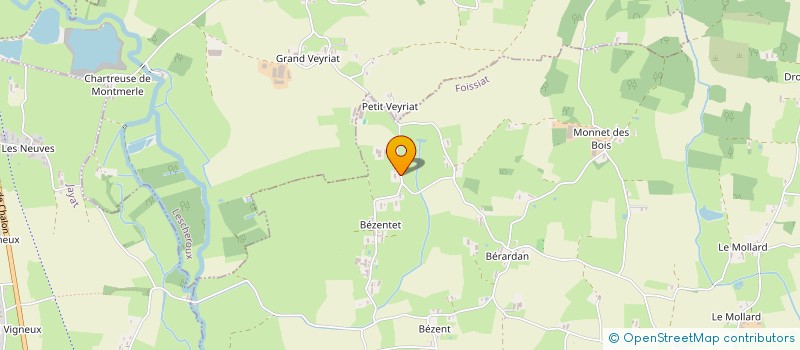 localisation de l'entreprise MONSIEUR ALEXIS COMTET  FOISSIAT