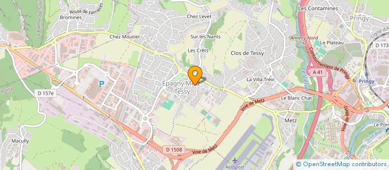 localisation de l'entreprise MONSIEUR ALEXIS CONTAT  EPAGNY METZ-TESSY