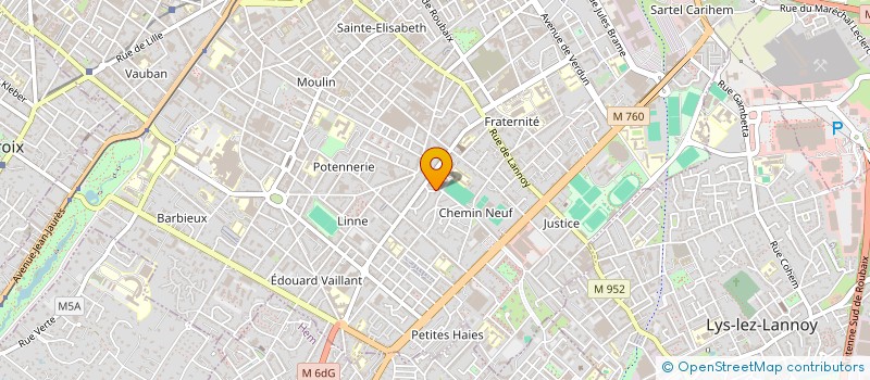 localisation de l'entreprise MONSIEUR ALEXIS COQUEREL  ROUBAIX