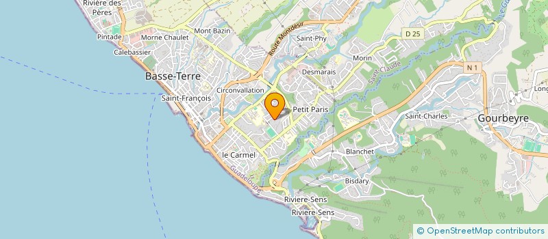 localisation de l'entreprise MONSIEUR ALEXIS CORDINA  BASSE-TERRE