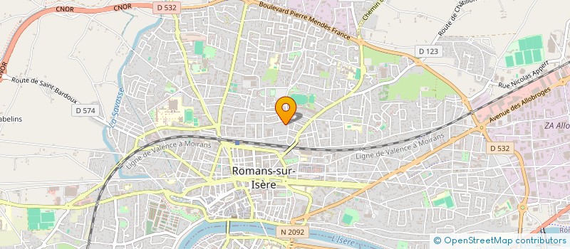 localisation de l'entreprise MONSIEUR ALEXIS COSSIN à ROMANS-SUR-ISERE