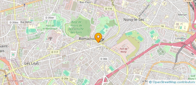 localisation de l'entreprise MONSIEUR ALEXIS COULAIS à ROMAINVILLE