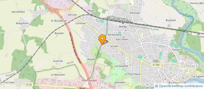 localisation de l'entreprise MONSIEUR ALEXIS COURTOIS à AURAY