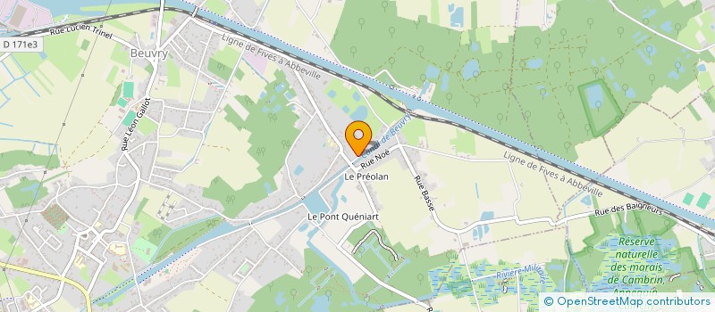 localisation de l'entreprise MONSIEUR ALEXIS COUSIN  BEUVRY