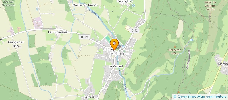 localisation de l'entreprise MONSIEUR ALEXIS COUTIER  MEILLONNAS