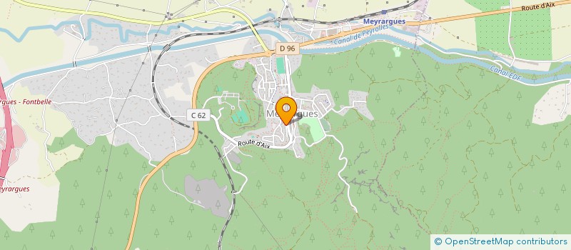 localisation de l'entreprise MONSIEUR ALEXIS CRACOGNA  MEYRARGUES