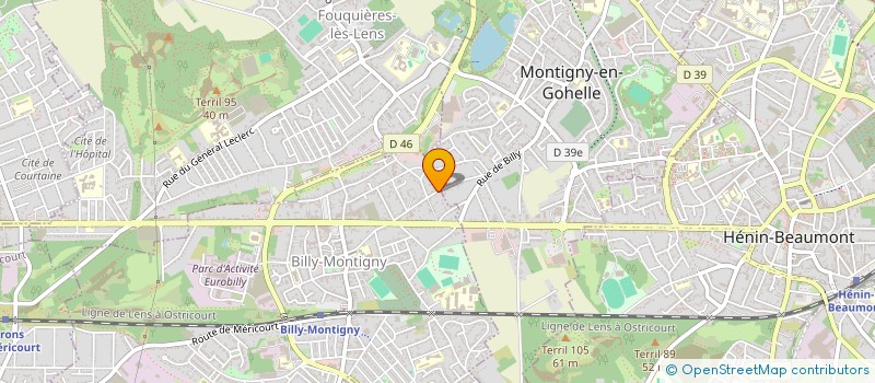 localisation de l'entreprise MONSIEUR ALEXIS CRISTINA à BILLY-MONTIGNY