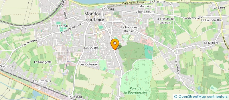 localisation de l'entreprise MONSIEUR ALEXIS CROUZAT  MONTLOUIS-SUR-LOIRE