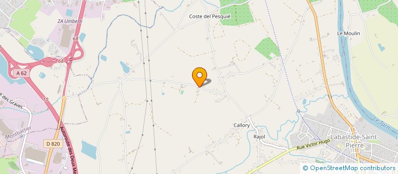 localisation de l'entreprise MONSIEUR ALEXIS CZAJA  LABASTIDE-SAINT-PIERRE