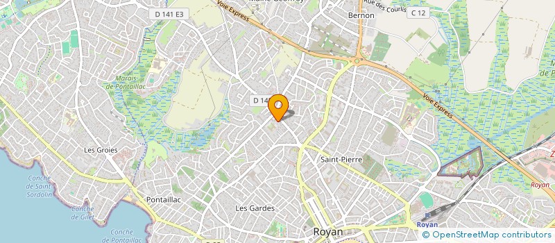 localisation de l'entreprise MONSIEUR ALEXIS D'ABZAC  ROYAN