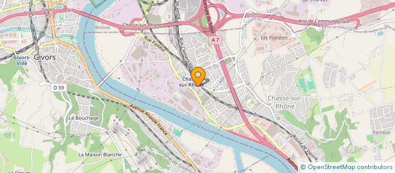 localisation de l'entreprise MONSIEUR ALEXIS DA GRACA  CHASSE-SUR-RHONE
